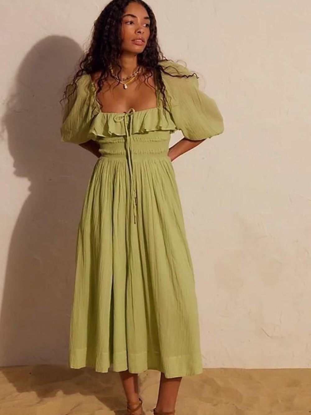 NWT FREE PEOPLE oasis midi dress